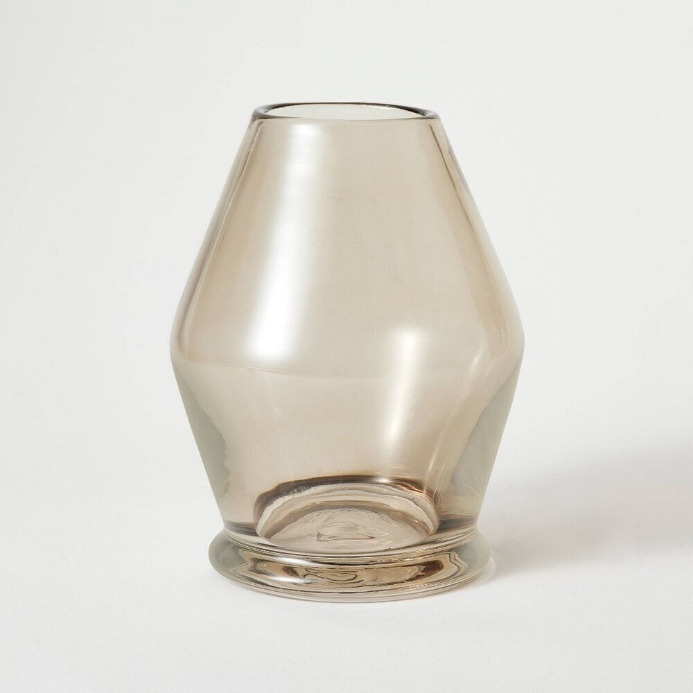 Pedestal Smoky Glass‎ Vase - Threshold Studio McGee, Target